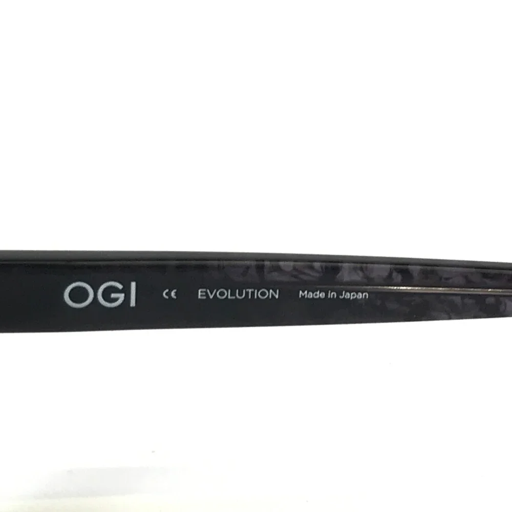 OGI Eyeglasses Frames 9246/2281 Black Clear Purple Cat Eye Full Rim 52-17-140